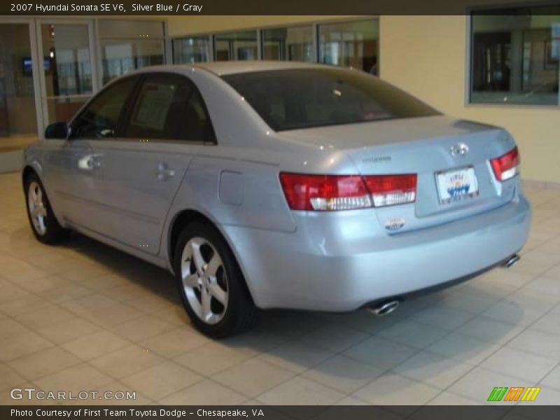 Silver Blue / Gray 2007 Hyundai Sonata SE V6