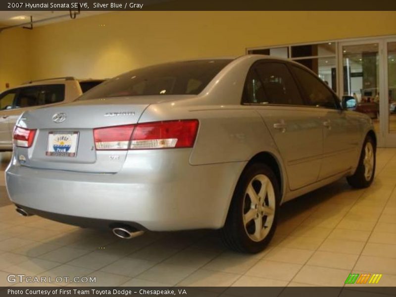 Silver Blue / Gray 2007 Hyundai Sonata SE V6