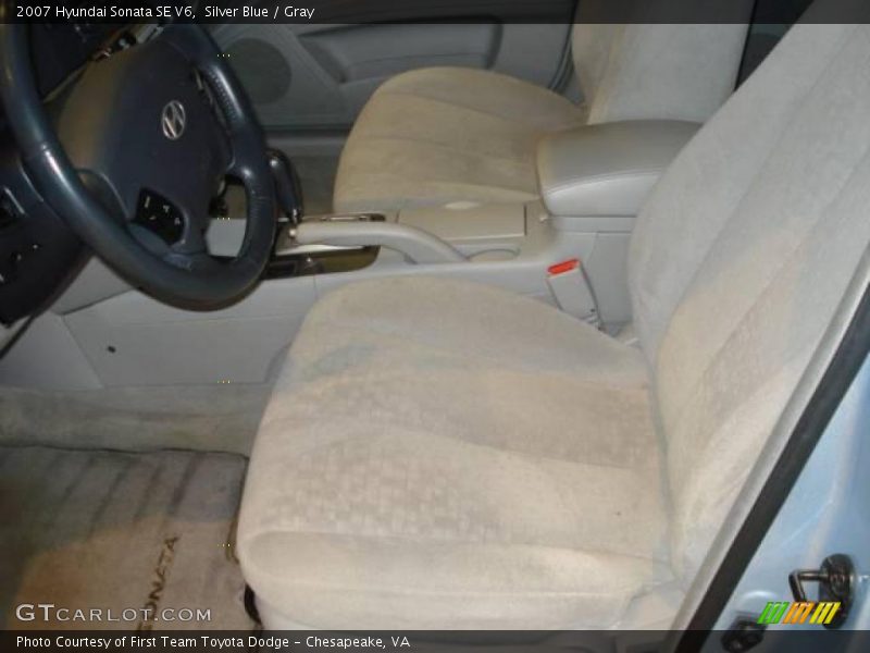 Silver Blue / Gray 2007 Hyundai Sonata SE V6