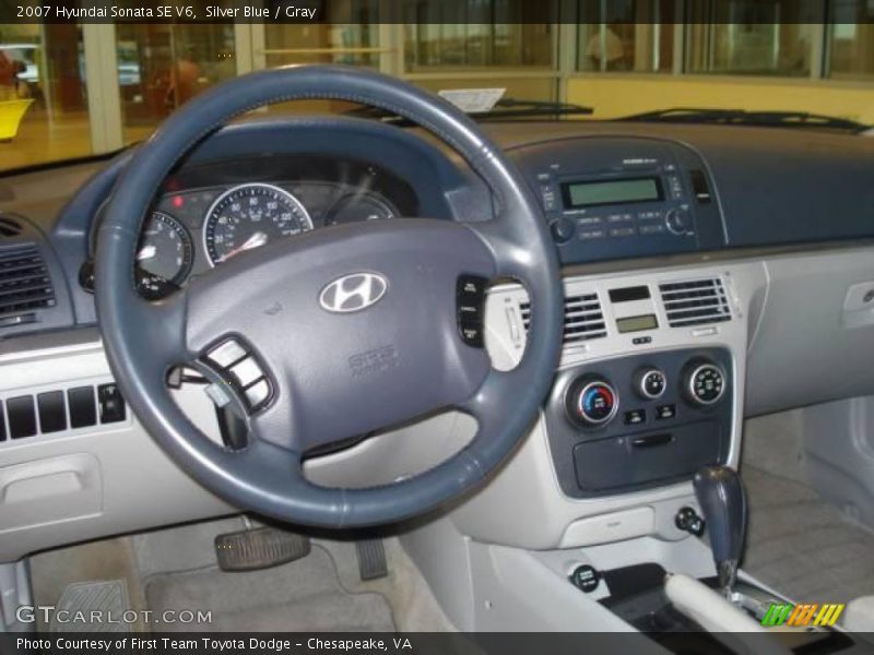Silver Blue / Gray 2007 Hyundai Sonata SE V6