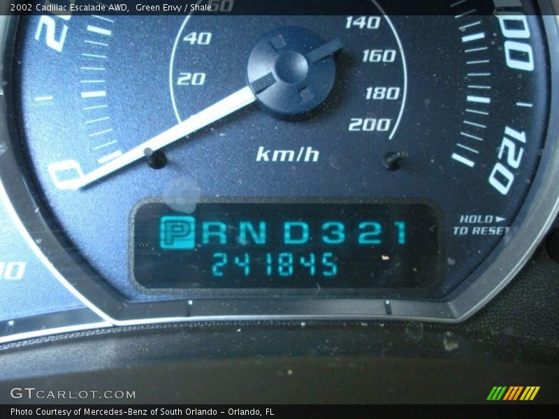 Green Envy / Shale 2002 Cadillac Escalade AWD