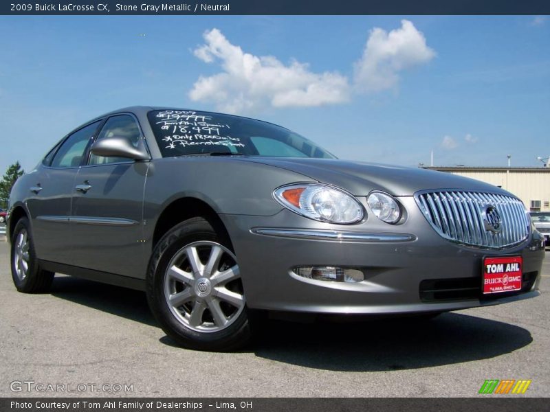 Stone Gray Metallic / Neutral 2009 Buick LaCrosse CX