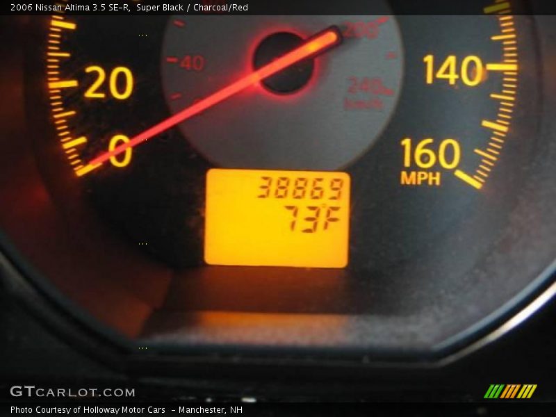 Super Black / Charcoal/Red 2006 Nissan Altima 3.5 SE-R