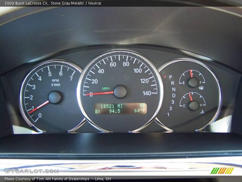 Stone Gray Metallic / Neutral 2009 Buick LaCrosse CX