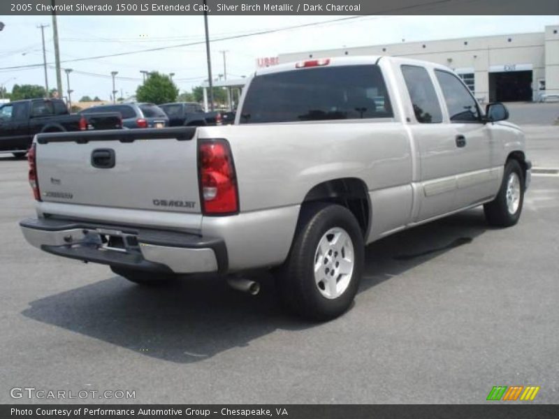 Silver Birch Metallic / Dark Charcoal 2005 Chevrolet Silverado 1500 LS Extended Cab