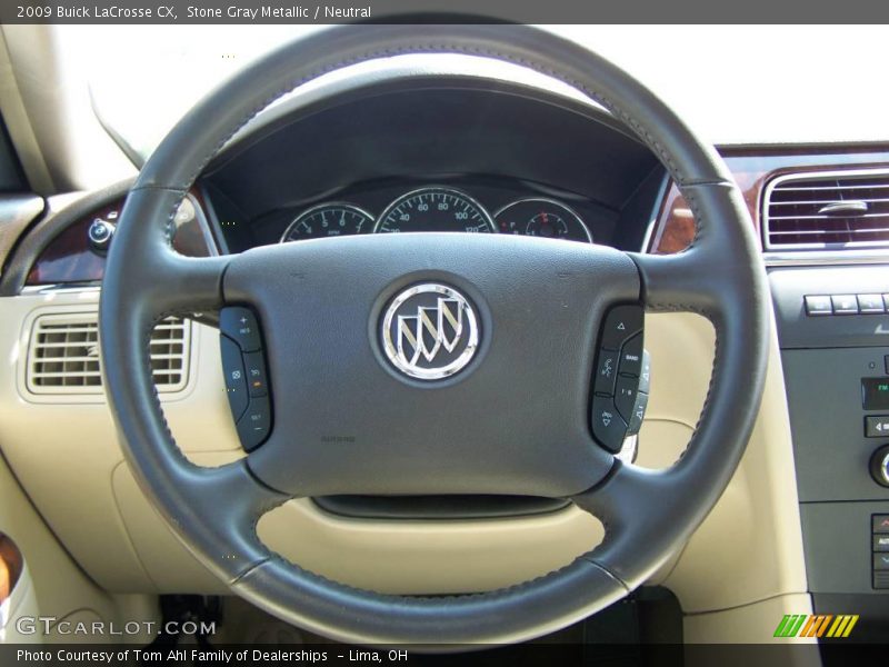 Stone Gray Metallic / Neutral 2009 Buick LaCrosse CX