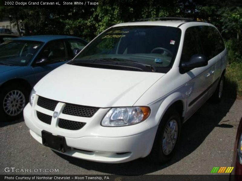 Stone White / Taupe 2002 Dodge Grand Caravan eL