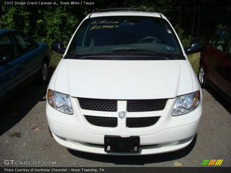 Stone White / Taupe 2002 Dodge Grand Caravan eL