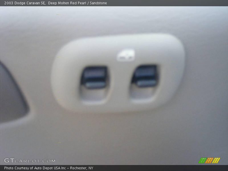 Deep Molten Red Pearl / Sandstone 2003 Dodge Caravan SE
