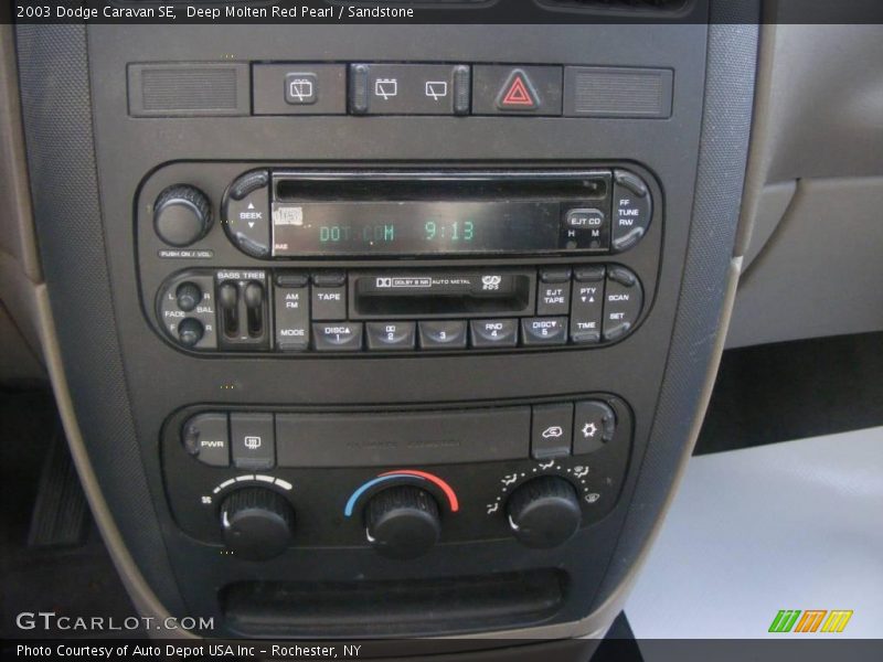 Deep Molten Red Pearl / Sandstone 2003 Dodge Caravan SE