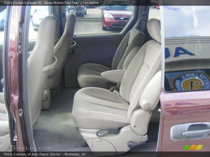 Deep Molten Red Pearl / Sandstone 2003 Dodge Caravan SE