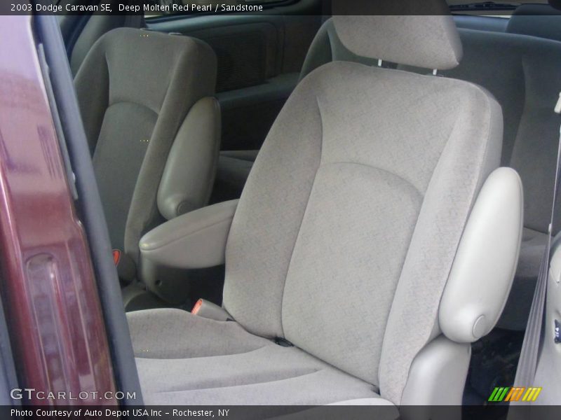 Deep Molten Red Pearl / Sandstone 2003 Dodge Caravan SE
