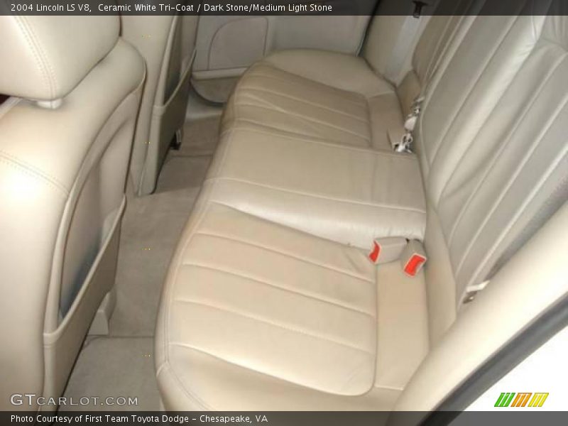 Ceramic White Tri-Coat / Dark Stone/Medium Light Stone 2004 Lincoln LS V8