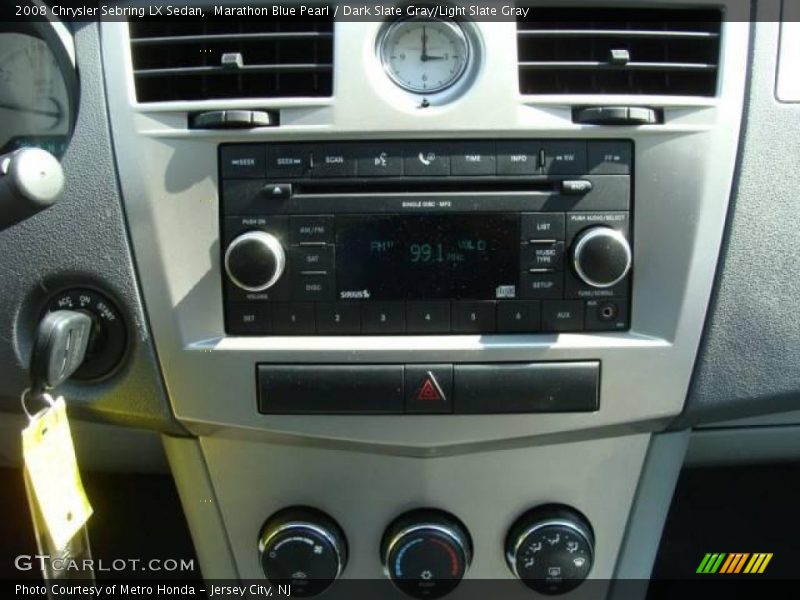 Marathon Blue Pearl / Dark Slate Gray/Light Slate Gray 2008 Chrysler Sebring LX Sedan