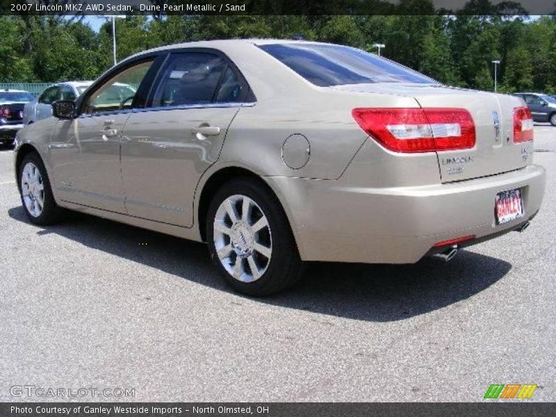 Dune Pearl Metallic / Sand 2007 Lincoln MKZ AWD Sedan