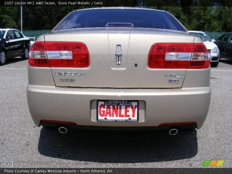 Dune Pearl Metallic / Sand 2007 Lincoln MKZ AWD Sedan