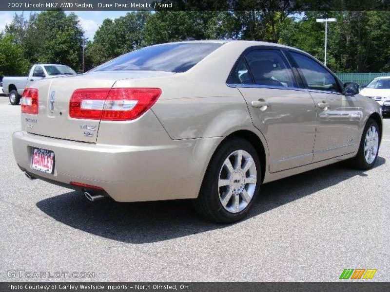 Dune Pearl Metallic / Sand 2007 Lincoln MKZ AWD Sedan