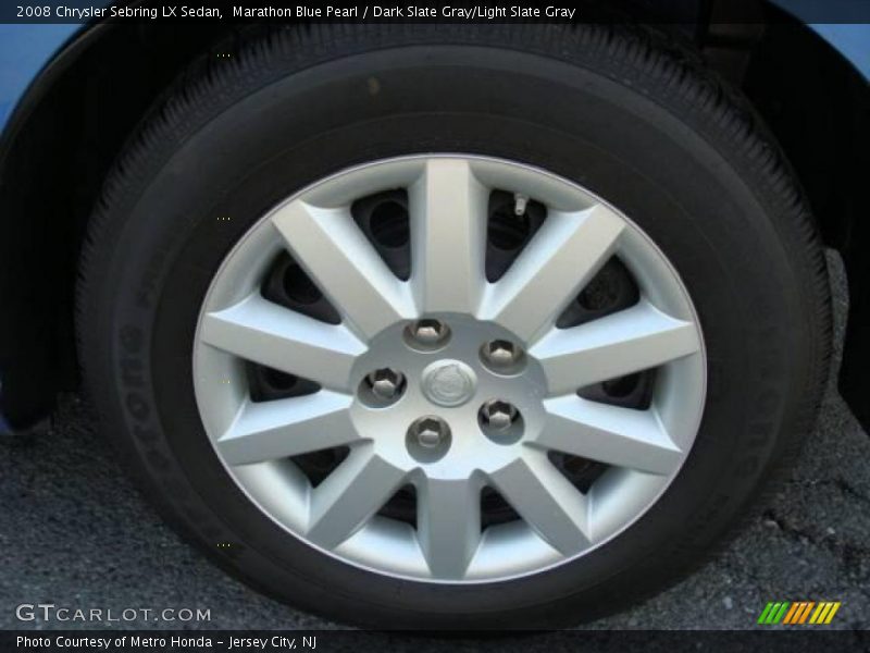 Marathon Blue Pearl / Dark Slate Gray/Light Slate Gray 2008 Chrysler Sebring LX Sedan