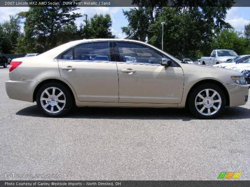 Dune Pearl Metallic / Sand 2007 Lincoln MKZ AWD Sedan