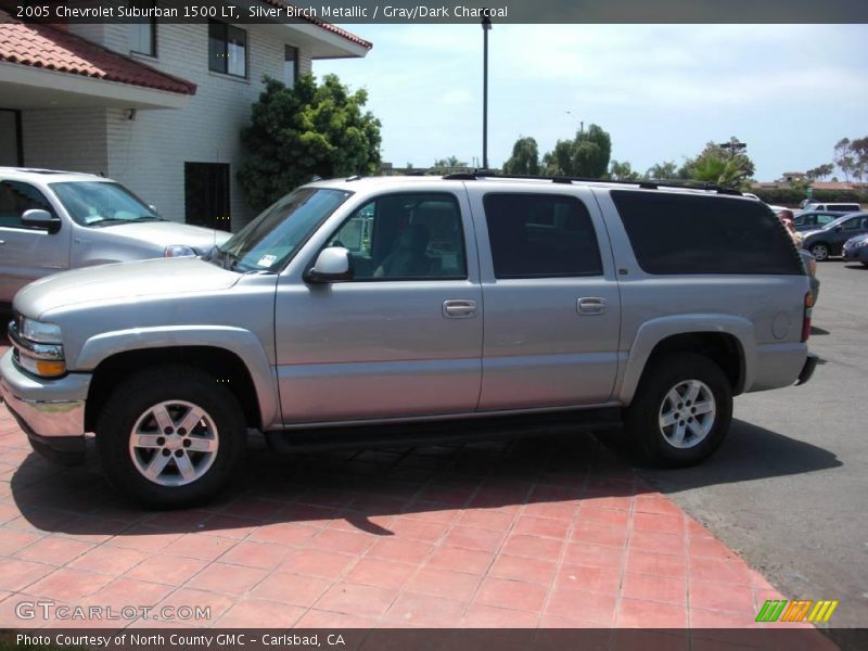 Silver Birch Metallic / Gray/Dark Charcoal 2005 Chevrolet Suburban 1500 LT