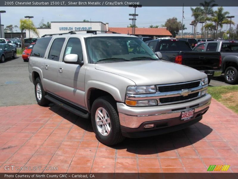 Silver Birch Metallic / Gray/Dark Charcoal 2005 Chevrolet Suburban 1500 LT