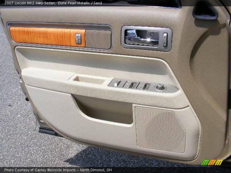 Dune Pearl Metallic / Sand 2007 Lincoln MKZ AWD Sedan