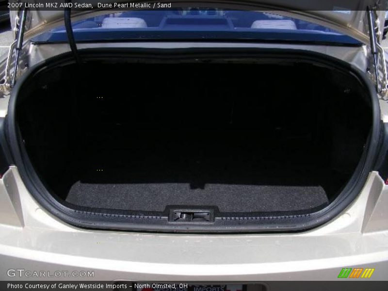 Dune Pearl Metallic / Sand 2007 Lincoln MKZ AWD Sedan