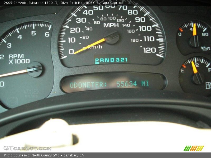 Silver Birch Metallic / Gray/Dark Charcoal 2005 Chevrolet Suburban 1500 LT