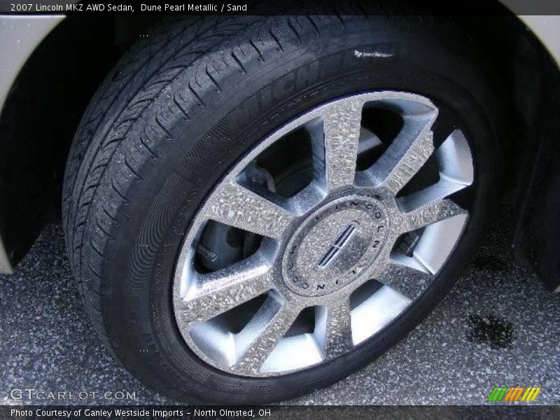 Dune Pearl Metallic / Sand 2007 Lincoln MKZ AWD Sedan