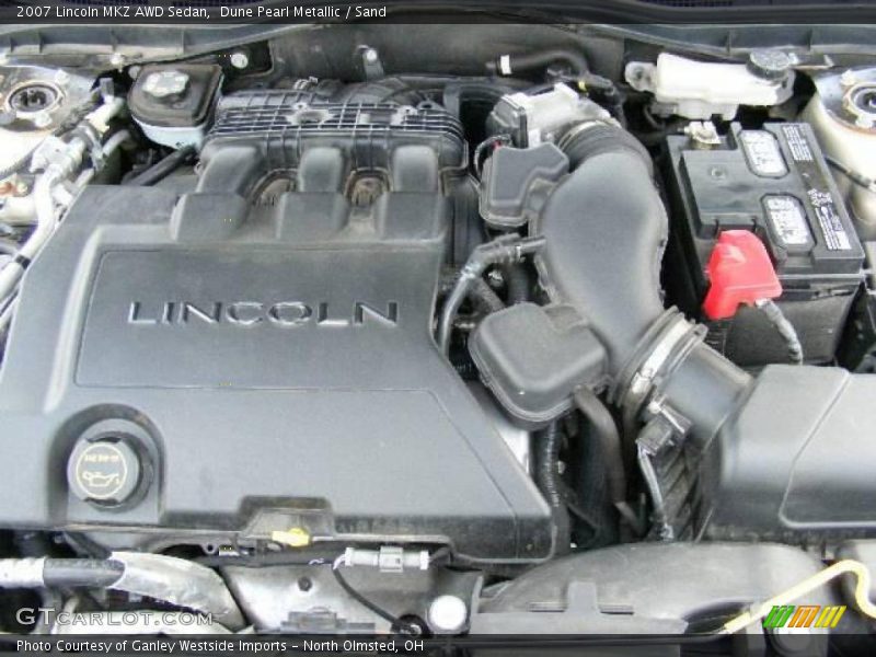 Dune Pearl Metallic / Sand 2007 Lincoln MKZ AWD Sedan