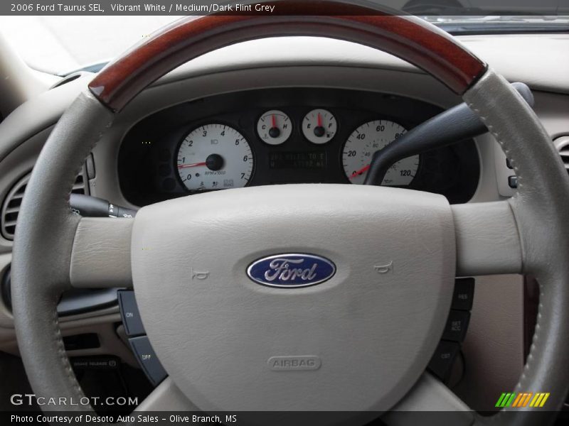 Vibrant White / Medium/Dark Flint Grey 2006 Ford Taurus SEL