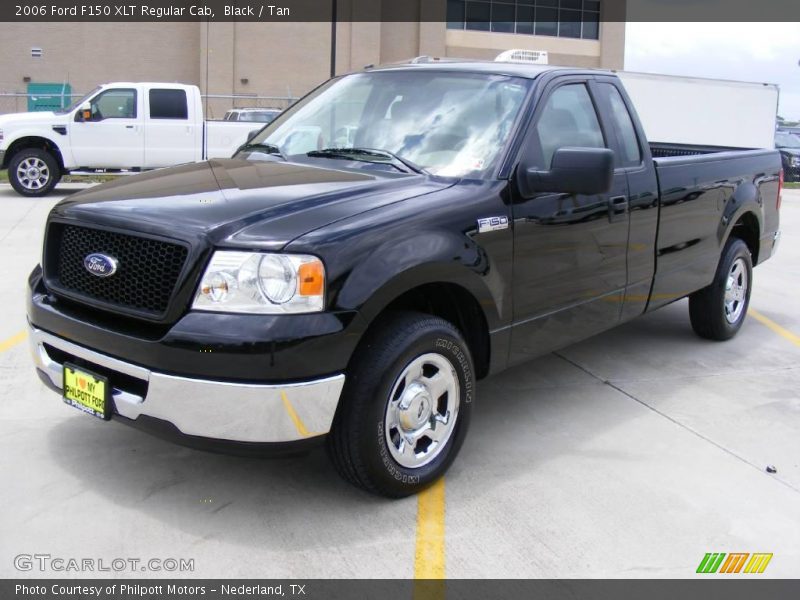 Black / Tan 2006 Ford F150 XLT Regular Cab