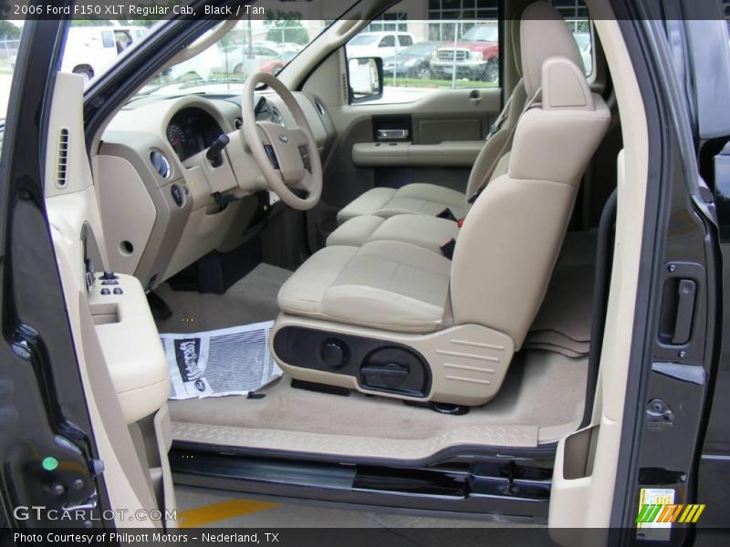 Black / Tan 2006 Ford F150 XLT Regular Cab