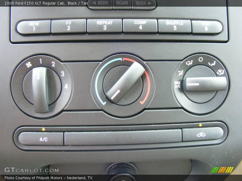 Black / Tan 2006 Ford F150 XLT Regular Cab