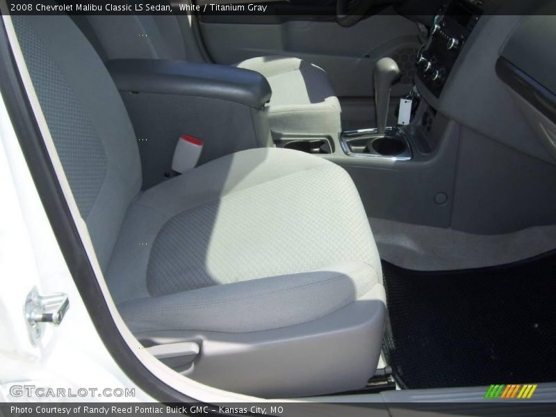 White / Titanium Gray 2008 Chevrolet Malibu Classic LS Sedan