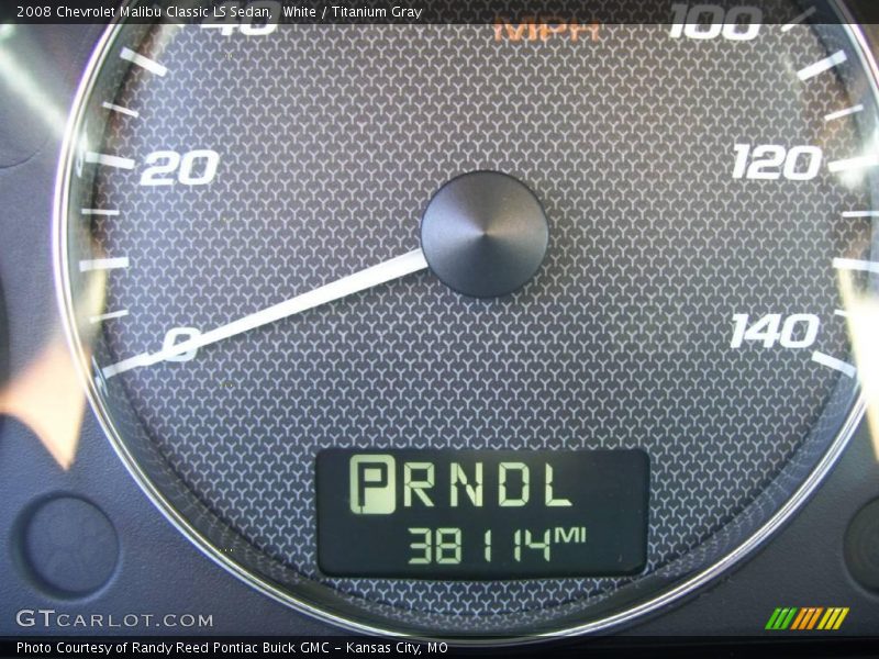 White / Titanium Gray 2008 Chevrolet Malibu Classic LS Sedan