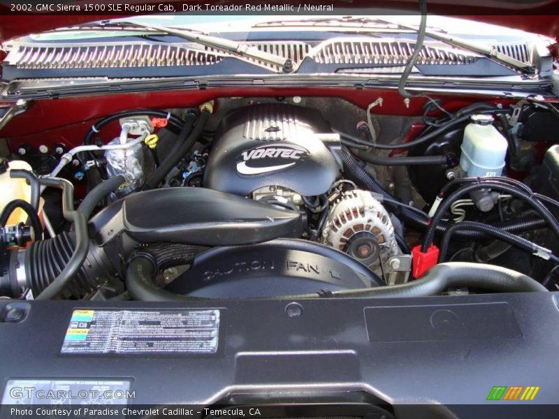Dark Toreador Red Metallic / Neutral 2002 GMC Sierra 1500 SLE Regular Cab