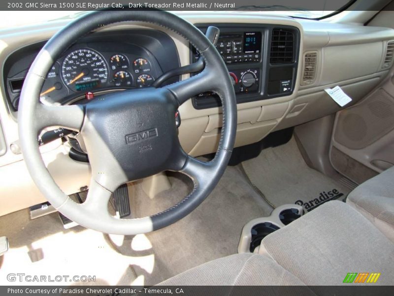 Dark Toreador Red Metallic / Neutral 2002 GMC Sierra 1500 SLE Regular Cab