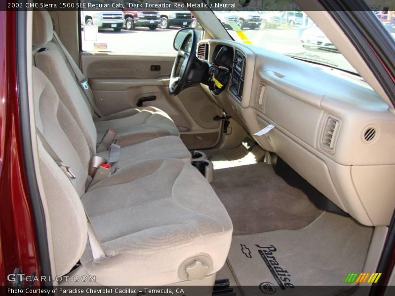 Dark Toreador Red Metallic / Neutral 2002 GMC Sierra 1500 SLE Regular Cab