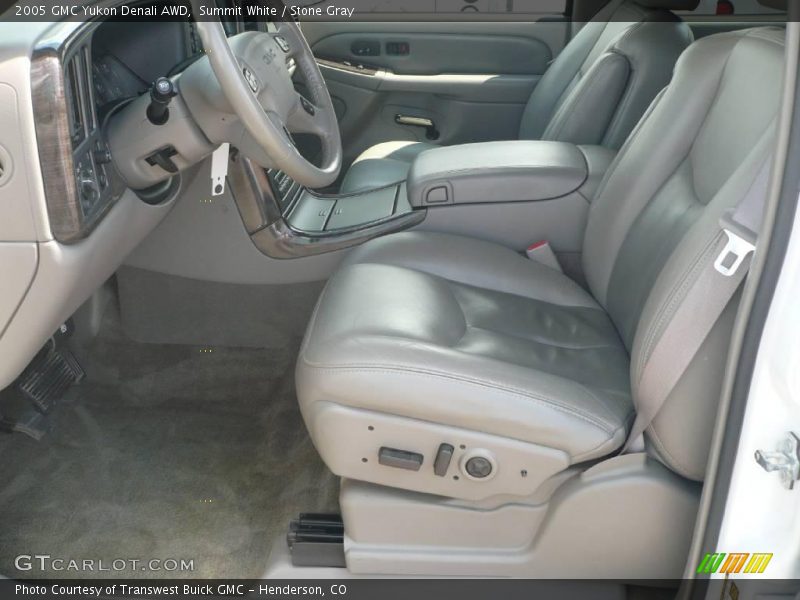Summit White / Stone Gray 2005 GMC Yukon Denali AWD