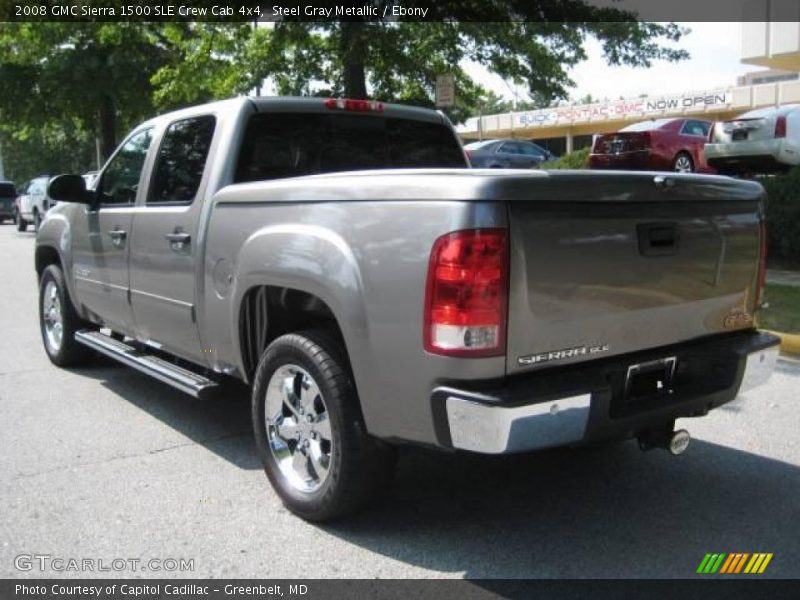 Steel Gray Metallic / Ebony 2008 GMC Sierra 1500 SLE Crew Cab 4x4