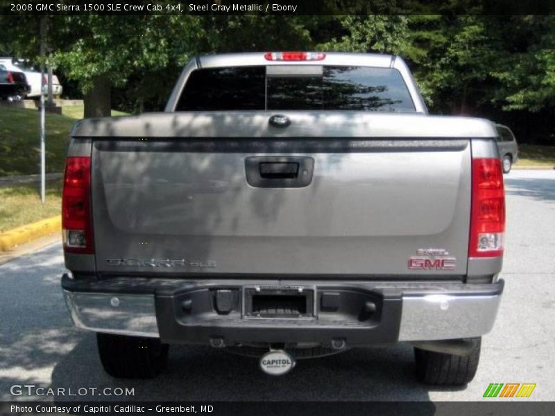 Steel Gray Metallic / Ebony 2008 GMC Sierra 1500 SLE Crew Cab 4x4