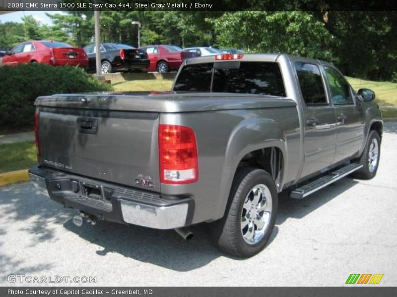 Steel Gray Metallic / Ebony 2008 GMC Sierra 1500 SLE Crew Cab 4x4