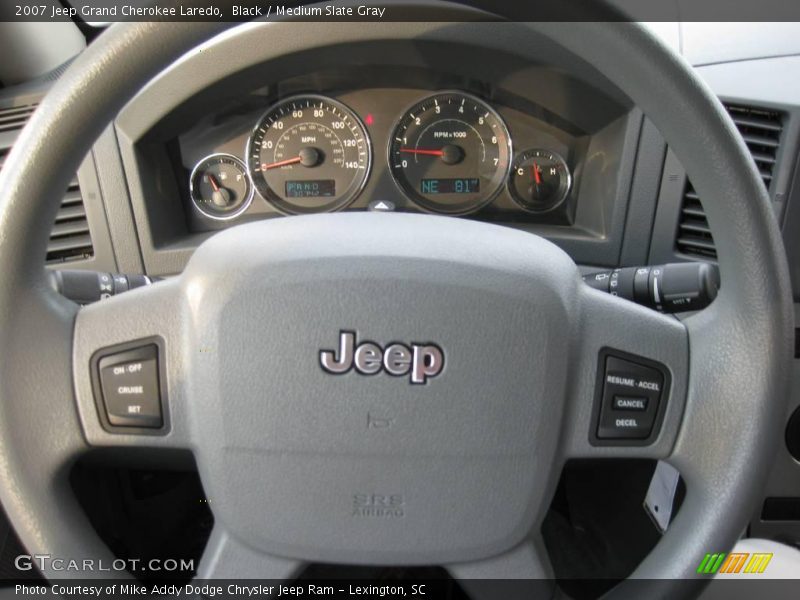 Black / Medium Slate Gray 2007 Jeep Grand Cherokee Laredo