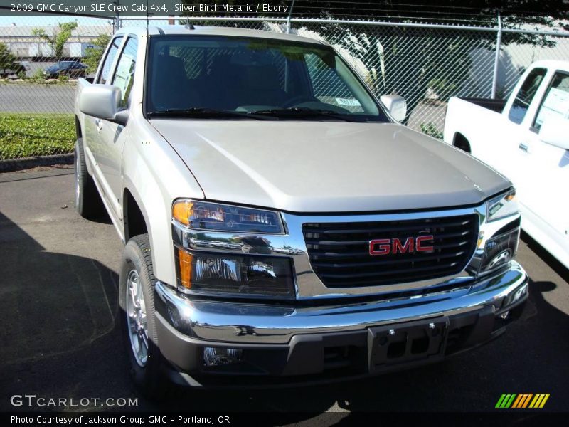 Silver Birch Metallic / Ebony 2009 GMC Canyon SLE Crew Cab 4x4