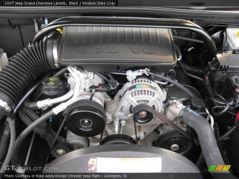 Black / Medium Slate Gray 2007 Jeep Grand Cherokee Laredo