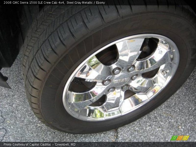 Steel Gray Metallic / Ebony 2008 GMC Sierra 1500 SLE Crew Cab 4x4