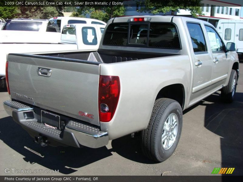 Silver Birch Metallic / Ebony 2009 GMC Canyon SLE Crew Cab 4x4