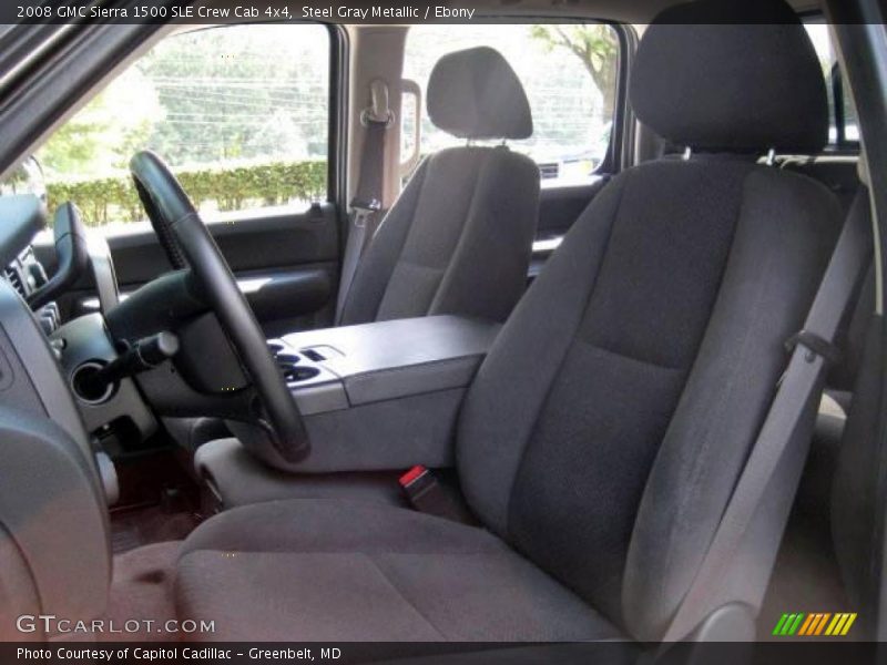 Steel Gray Metallic / Ebony 2008 GMC Sierra 1500 SLE Crew Cab 4x4