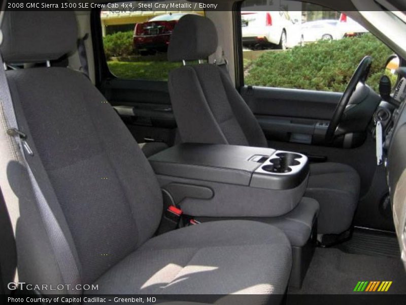 Steel Gray Metallic / Ebony 2008 GMC Sierra 1500 SLE Crew Cab 4x4